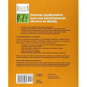Dominar phpMyAdmin para una administración efectiva de MySQL [Espanol] (Spanish Edition)
