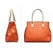 Hynes Victory Ostrich Top Handle Handbag (Orange)