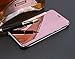 Shinetop iPhone 7 Plus Mirror Case,Luxury Slim Fit Plating Smart Clear View Case Flip PC Hard Cover 360 Full Body Shockproof Protective Skin Cover Compatible with iPhone 7 Plus/iPhone 8 Plus-Rose Gold