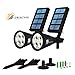 Waterproof Solar Garden Lights - Battery Powered Outdoor Sensor LED Lighting - Wall, Yard, Pool, Patio, Lawn or Driveway Mounting Lanterns - Pack of 2