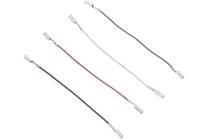 SEWACC 4Pcs Practical Phono Lead Wires Insulated Non-Leakage Record Player Cables Compatible with