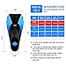 WADEO Kids Swim Fins, Swim Training Fins for Snorkeling, Short Kids Flippers Fins Suitable for Toddler, Child, Beginners