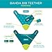 Bazzle Baby Banda Bib Soother, Machine Washable Bandana Drool Bib, 0-24 Months (Set 1)