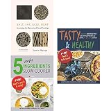 Salt fat acid heat [hardcover], 5 simple ingredients slow cooker and tasty & healthy 3 books collect