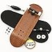 Peoples Republic Mahogany Complete Wooden Fingerboard w Nuts Trucks - Basic Bearing Wheels