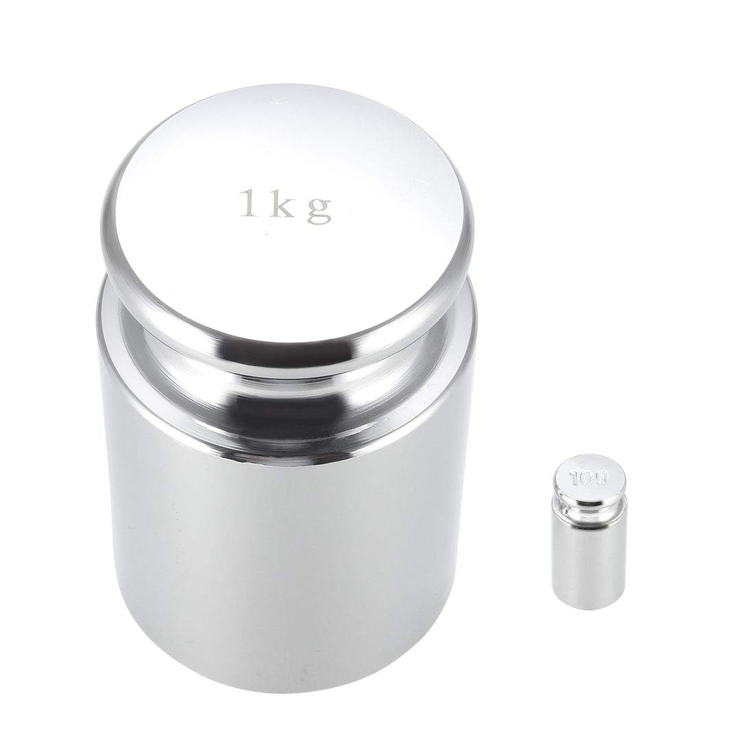 sourcing map Calibration Weight Set 10g 1000g M1 Precision Chrome Plated Steel for Digital Balance Scales