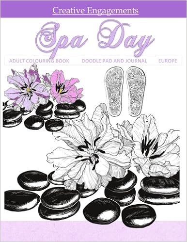 Amazon Com Spa Day Adult Colouring Book Doodle Pad And