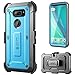 LG V30 Case, SUPCASE Full-body Rugged Holster Case with Built-in Screen Protector for LG V30, LG V30s,LG V35,LG V35 ThinQ,LG V30 Plus 2017 Release, Unicorn Beetle PRO Series(Blue/Gray)
