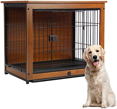 ペットクレート木製の犬の犬小屋のケージ 小動物の家のモダンな