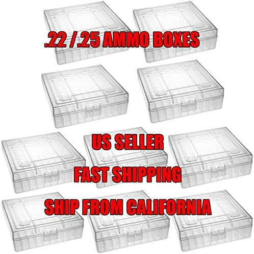 TACBRO 22 Ammo Case 100 Round Box .22 LR .25 ACP