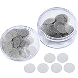 Mudder 150 Pieces Stainless Steel Screens Pipe Screens Smoking Pipe Screen Filters with Storage Box (3/4 Inch)