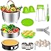 Instant Pot Accessories Set 14 Pcs, Pressure Cooker Accessories Fit Instant Pot 6,8 Qt - Steamer Basket, Springform Pan, Egg Rack, Egg Bites Mold, Oven Mitts, Silicone Trivet Mat, Magnetic Cheat Sheet