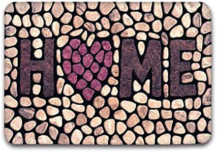 Pinji Funny Doormat Home Non-slip Rubber Entrance Mat Floor Mat Rug Indoor/Outdoor/Front Door/Bathroom Mats Personalized 23.6(L) x 15.7(W)inch 12