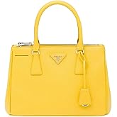 Prada Galleria Saffiano Lux Leather Small Tote Handbag Sole