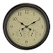 AcuRite 24-inch Weathered Wall Clock with Thermometer and Hygrometer primary