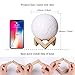 Moon light, Mkstuary Moon Lamp 5.9 inch with 16 colors, 3D Printed Moon Light with 5 Adjustable Brightness Touch Control, Moon Light for Kids Women, USB Rechargeable Decorative Night Light