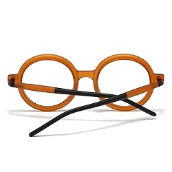 Gleyemor Retro Round Blue Light Glasses for Men