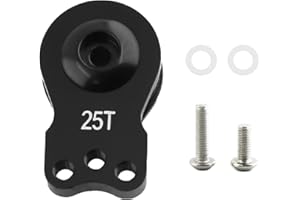 Servo Saver, Aluminum 25t Adjustable Servo Saver, 3 Holes Adjustable Hi TorqueServo Horn, for 1/8 1/10 Remote Control Car Boa