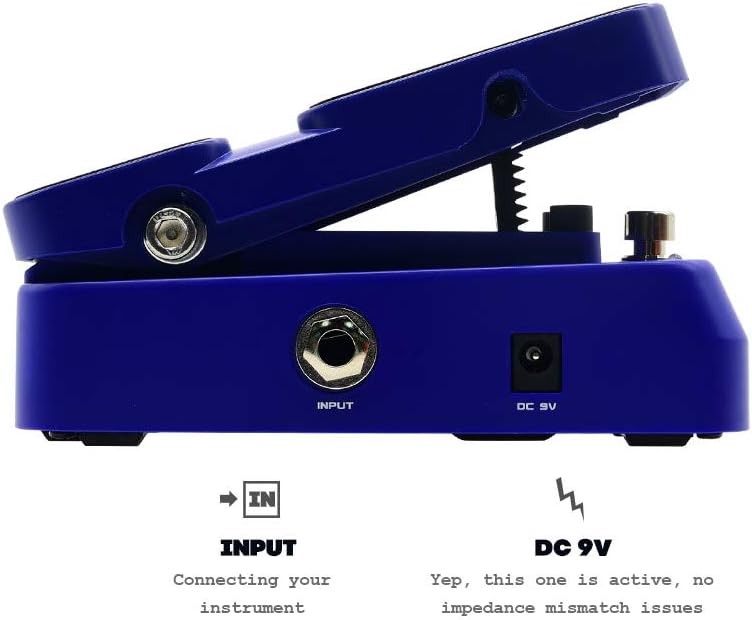 Valeton EP-1 Active Volume & Wah Guitar Bass Effects Pedal, Blue - Image 3