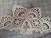 Doily Boutique Square Place Mat or Doily in Gold European Lace and Antique White Material, Size 14 inches
