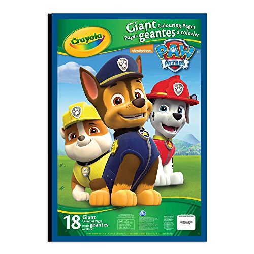 Crayola Giant Colouring Pages, Paw Patrol, Gift for Boys and Girls, Kids, Ages 3,4, 5, 6 and Up, Holiday Gifting, Travel, Arts and Crafts
