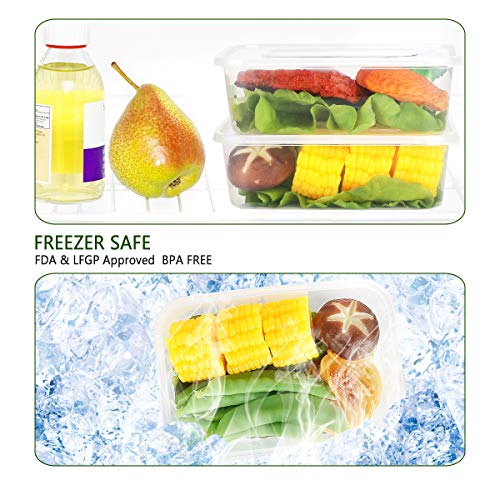 [60pk,25oz] Food Storage Containers with Lids-Food Containers Meal Prep Plastic Containers with Lids Food Prep Containers Deli Containers with Lids Freezer Containers with lids Disposable Containers - Thumbnail 3