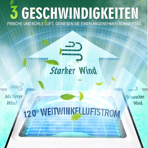 Portable Air Conditioner, 3 in 1 USB Silent Fan, 3 Speed and 7 Color Night Light, Tubeless Air Conditioning, Air Cooler, Suitable for Bedroom and Office