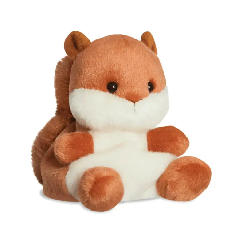 Aurora, 61352, Palm Pals Nibbles Squirrel, 5In, Soft Toy, Brown & Beige
