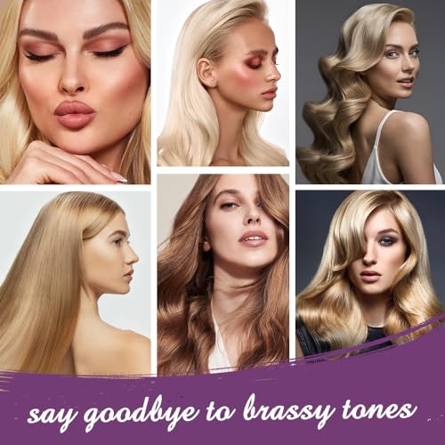 Karseell Purple Hair Mask, 16.90 oz | Neutralizes Brass Tones For Blonde, Bleached, Silver, or Color Treated Hair