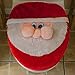 D-FantiX Toilet Lid Cover - Santa Claus