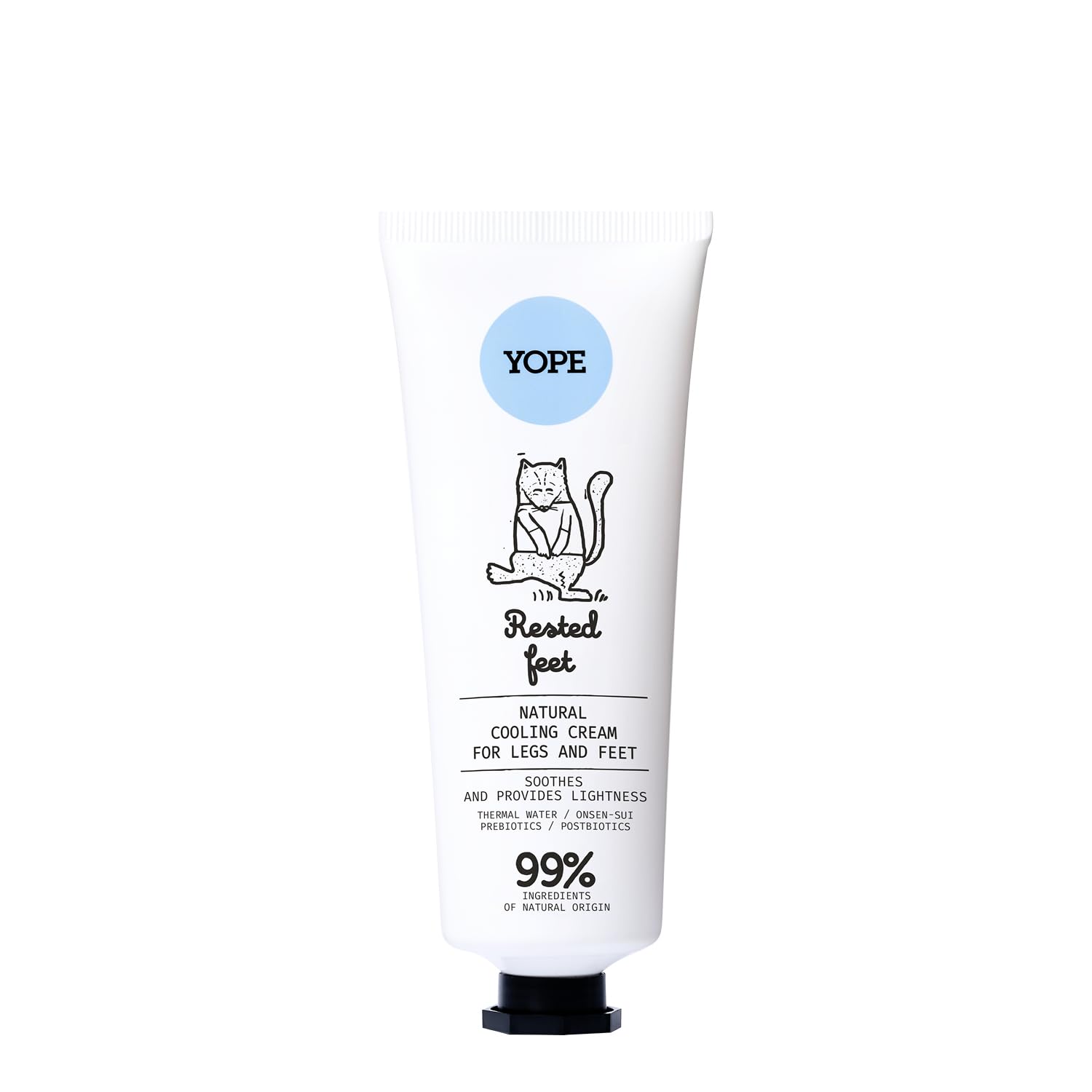 YOPE Foot Cream | 99% Natural Ingredients| "Refreshed Feet" Natural Cooling Repair Cream for Legs and Feet 75 ml