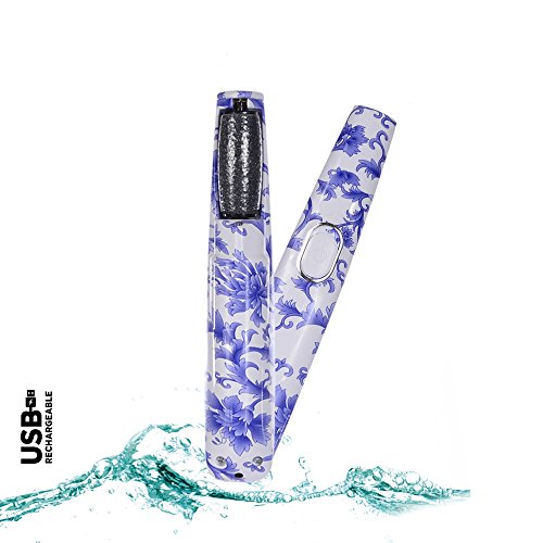IPEDICARE USB Chargeable Callus Remover and Callus Shaver | Best Electric Pedicure Foot Care File Tool - Remove Dead, Hard,Cracked Skin and Reduce Calluses on Feet in Just Seconds-Blue/White Porcelain