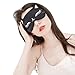 Cat Eye Mask Natural Silk Sleep Mask by Drizzle Smooth and Soft Eye Covers for Sleeping (Black)