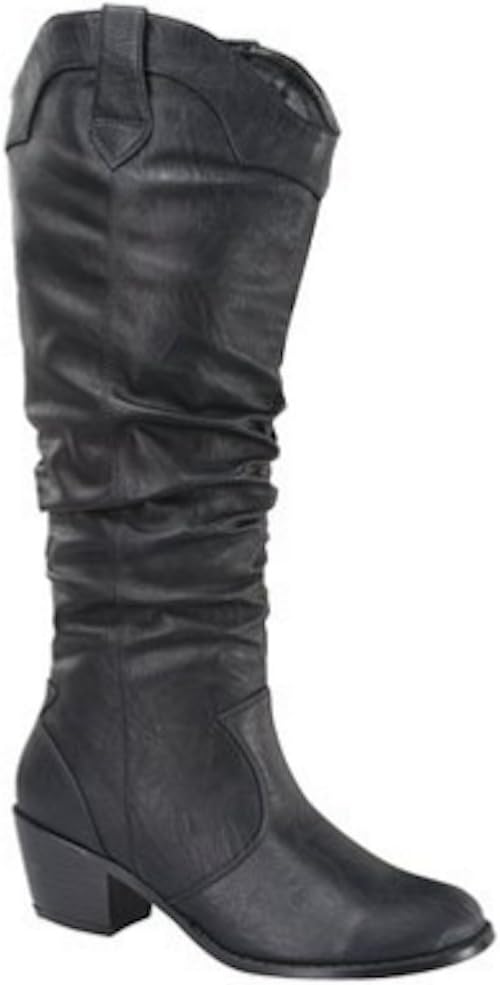 La Bella Fashion Women's Cowboy Knee High Slouchy Cowgirl Western Boots, 8 Available Colors