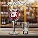 [Launch Price] Mommin' Ain't Easy 12 oz Wine Glass + FREE Shot Glass - Funny Gift Glass SET for Mother, Birthday, Mother's Day, Wife - With Premium Gift Box For Unique Present By Desired Cart