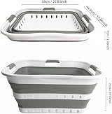 SAMMART 42L Collapsible Laundry Basket Foldable Pop Up Storage Grey/White view 7