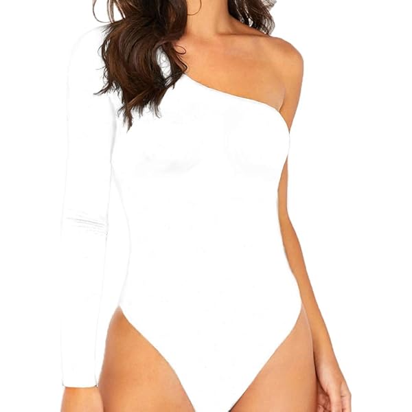 Amazon.com: Allchic Womens Sexy One Shoulder Sleeveless