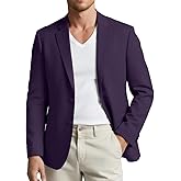 WYWK Men's Casual Blazer Slim Fit Suit Jacket for Men Two Button Sports Coats Wedding Prom Party