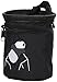 AMC Climbing Chalk Bag with Panda Embroidery/Front Pocket/Belt (Black, 6 inches x 4 inches)