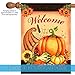 Toland Home Garden 109728 Welcome Cornucopia Thanksgiving Flag 28x40 Inch Double Sided for Outdoor Fall House Yard Decoration