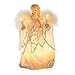 Kurt Adler 10-Light 9-Inch Ivory and Gold Angel Treetop