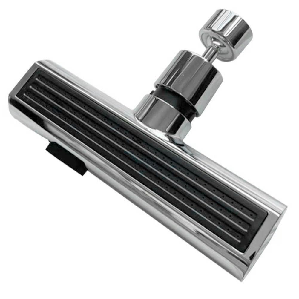 Cucioki Universal Rotation Extender Faucet Aerator Plastic Splash Filter Kitchen Washbasin Faucets Bubbler Nozzle Robotic Easy to Use Silver