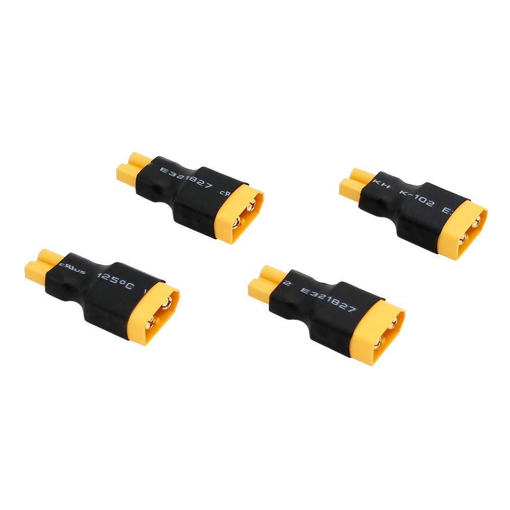 BDHI 4pcs No Wires Connector: Male XT60 to Female XT30 / XT-30 Adapter(BDHI-89)
