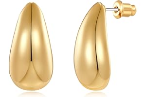 MUYAN Small Drop Earrings for Women Polished Tear Drop Earrings Fashion Jewelry