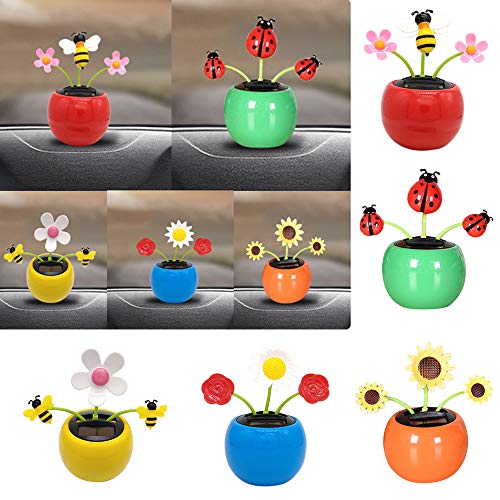 image for Pausseo Car Decoration Pausseo Halloween Decor - Sun Flower Solar Ener