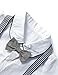 HeMa Island HMD Baby Boy Gentleman Bowtie Tuxedo Onesie Jumpsuit Overall Romper with Hat （0-18M） (Grey, 80(6-9 Month))