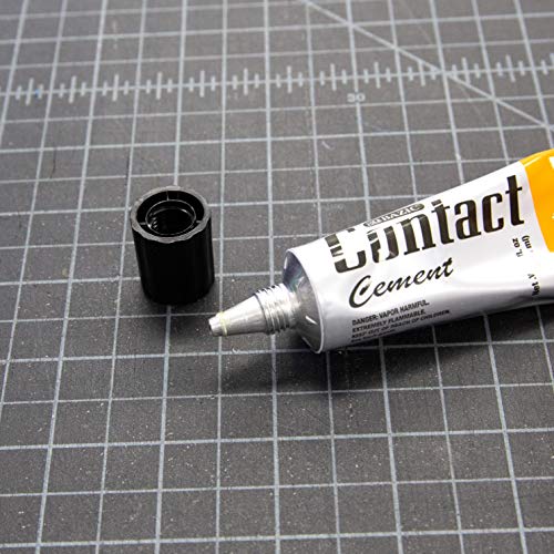 BAZIC Contact Cement Adhesive Glue 1 Oz. (30mL), Super Stong Bonds to