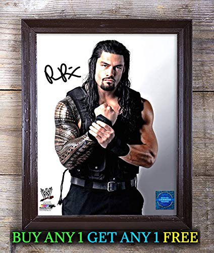 Roman Reigns WWE Autographed Signed Reprint 8x10 Photo #83 Special Unique Gifts Ideas for Him Her Best Friends Birthday Christmas Xmas Valentines Anniversary Fathers Mothers Day