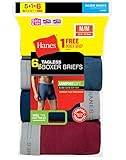 7349Z6-Hanes Men's TAGLESS Boxer Brief with Comfort Flex Waistband 6-Pack (Inclu