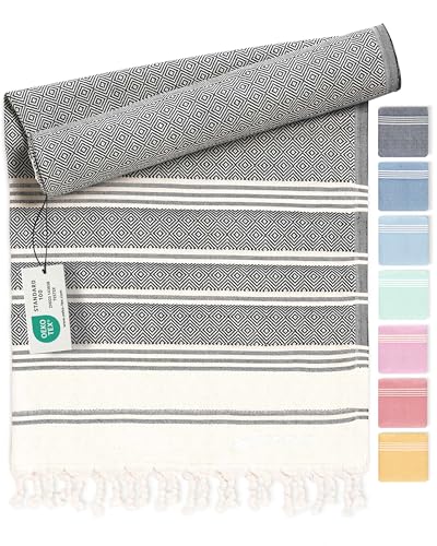 Fit-Flip Hamamtuch aus 100% Baumwolle saugfähig und schnelltrocknend